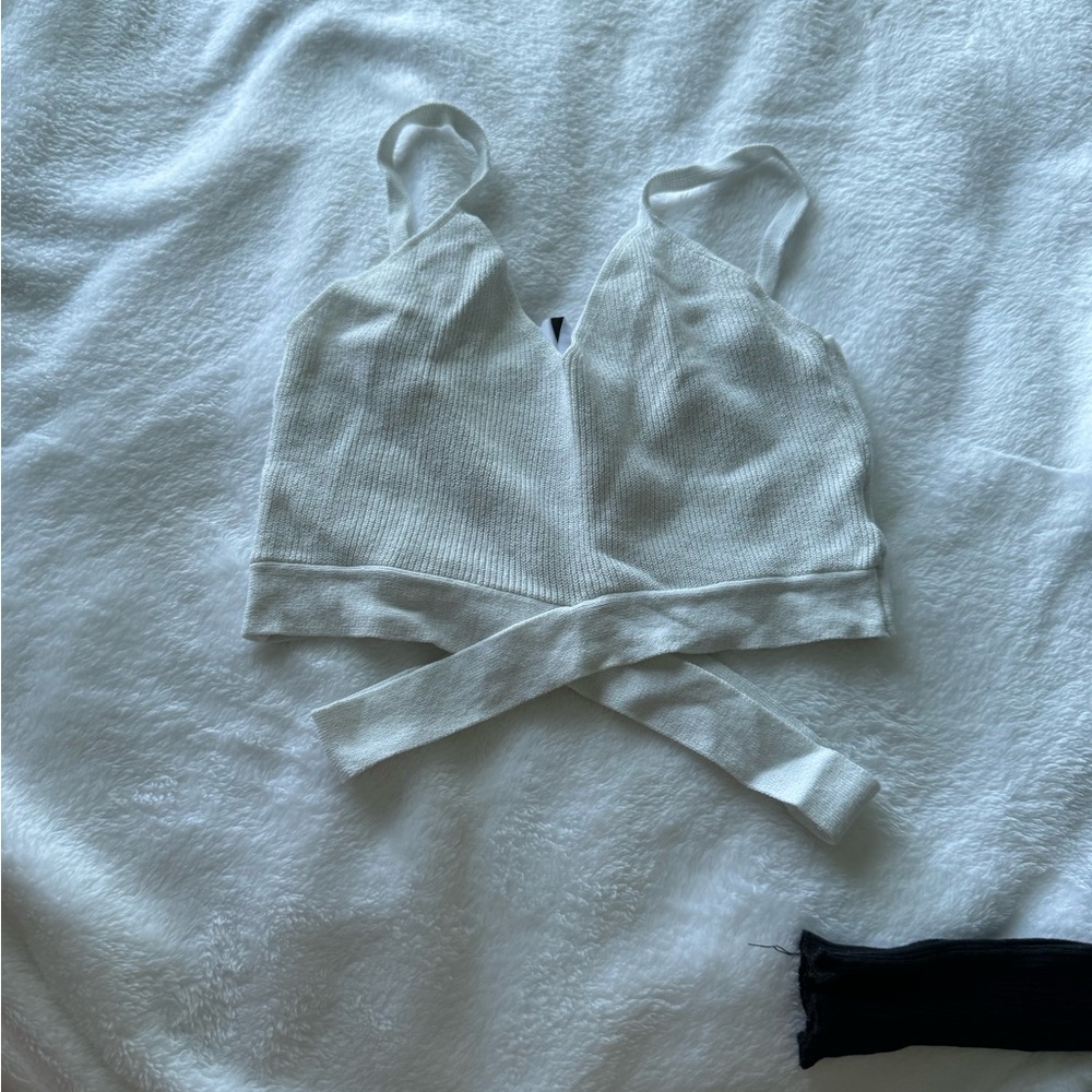 Princess Polly White Crop Top